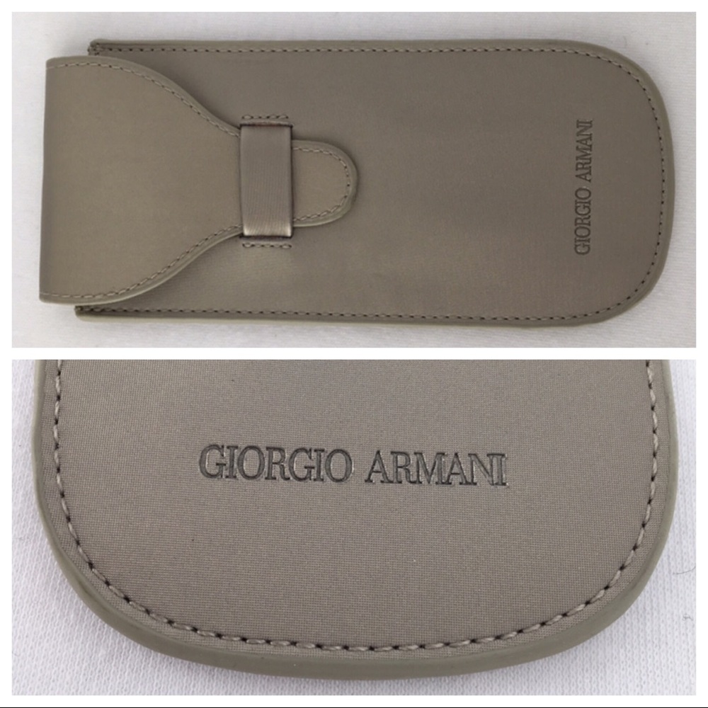G ARMANI Optical Case - Tan